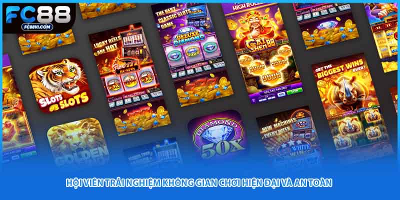 Hội viên trải nghiệm không gian chơi hiện đại và an toàn 