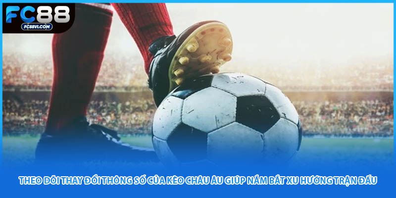 Theo dõi thay đổi thông số của kèo Châu Âu giúp nắm bắt xu hướng trận đấu.